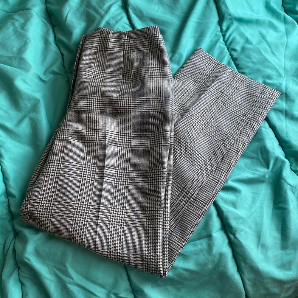 Green Wool High Waisted Slacks